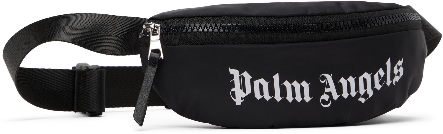 Ľadvinka Palm Angels Palm Angels Over Logo Belt Bag Čierna | PBNO006S25FAB0011001, 1