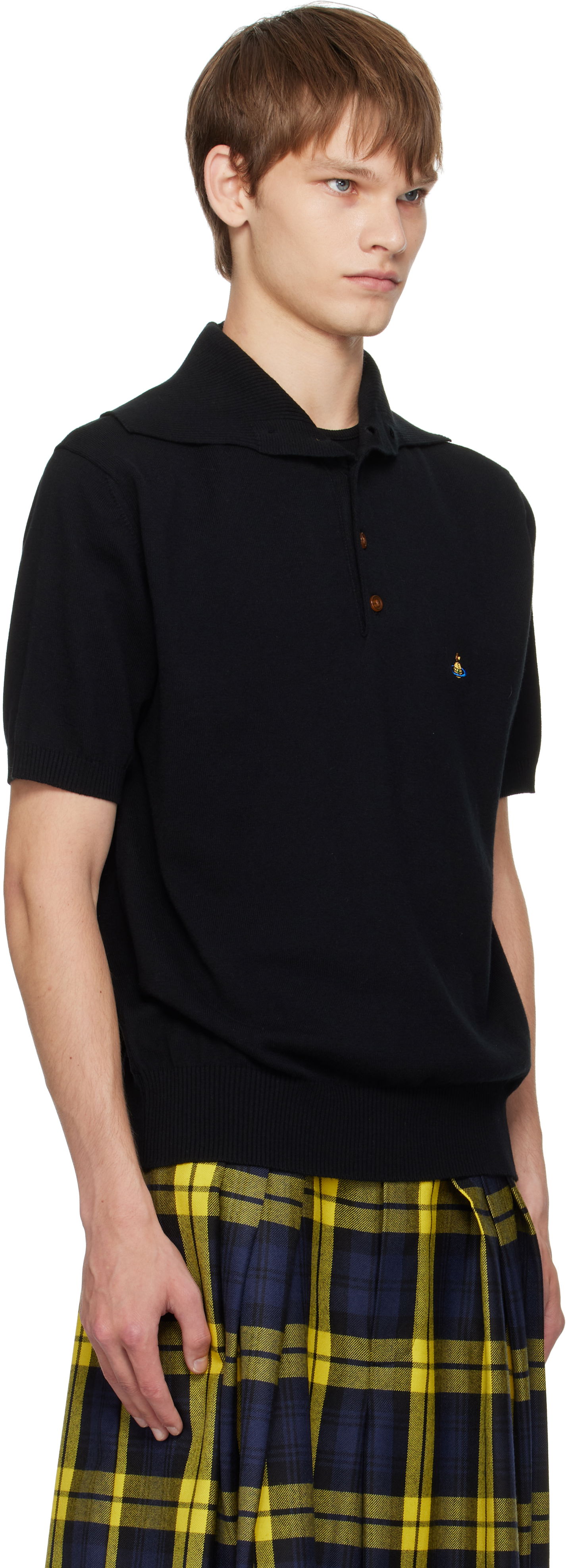 Polo tričko Vivienne Westwood Vivienne Westwood Alex Knit Polo Čierna | 2701001P-Y001V-, 1