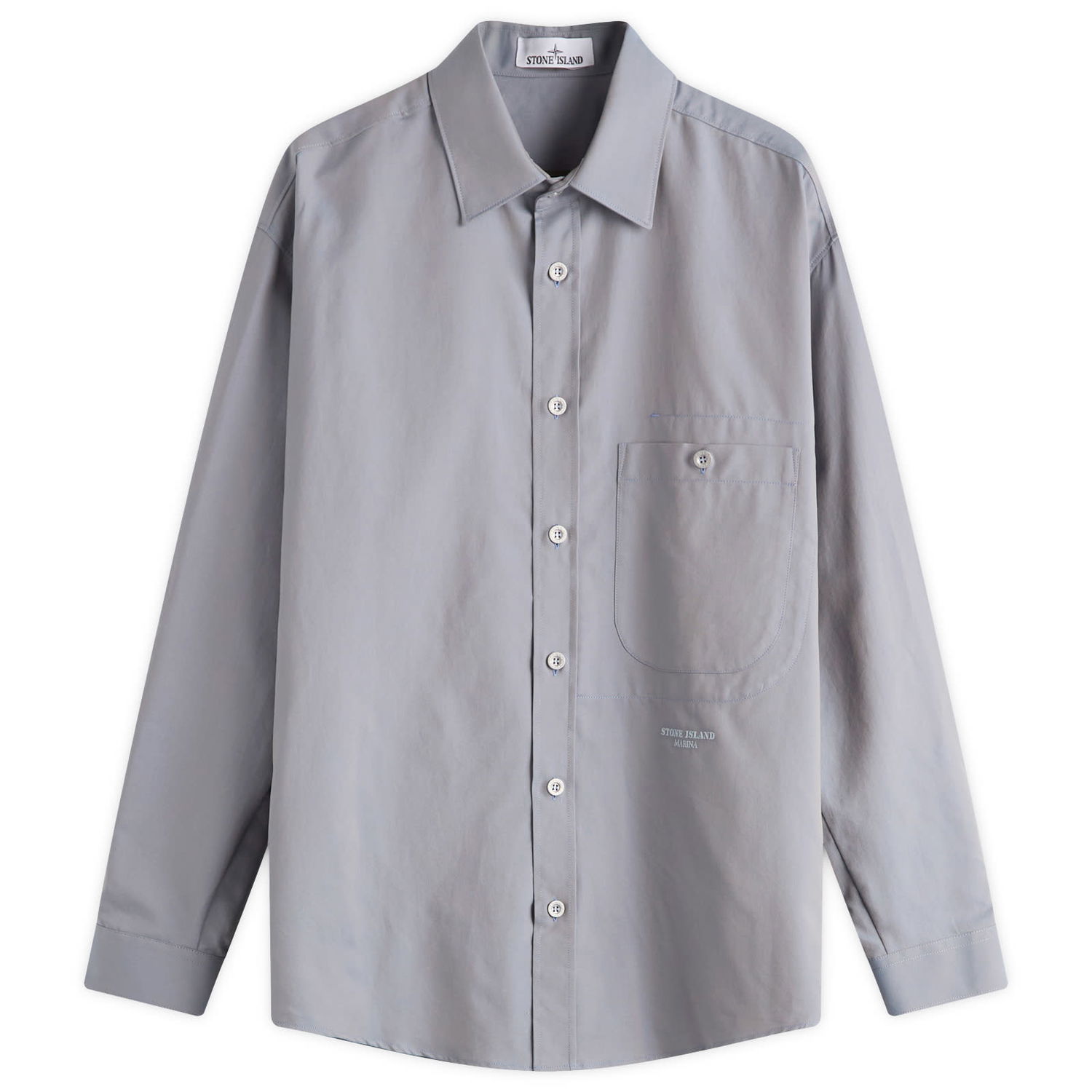 Košeľa Stone Island Marina Oxford Overshirt, Size Large Šedá | K2S151100003-V0040, 0