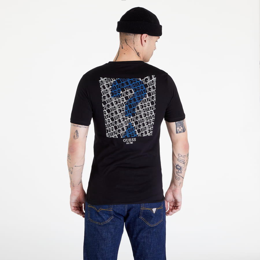 Tričko GUESS Ermes CN Tee Čierna | M2BI59I3Z14-JBLK, 0