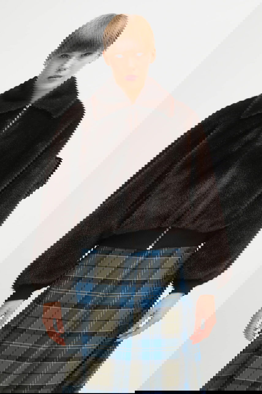 Bomber bunda Coperni Faux Fur Bomber Jacket Hnedá | COPBL33F9015, 0