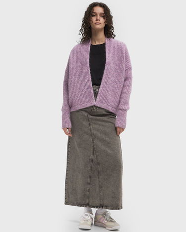 Sveter American Vintage American Vintage EAST Cardigan Fialová | EAST19AME25-LILAS-MOULINE, 1