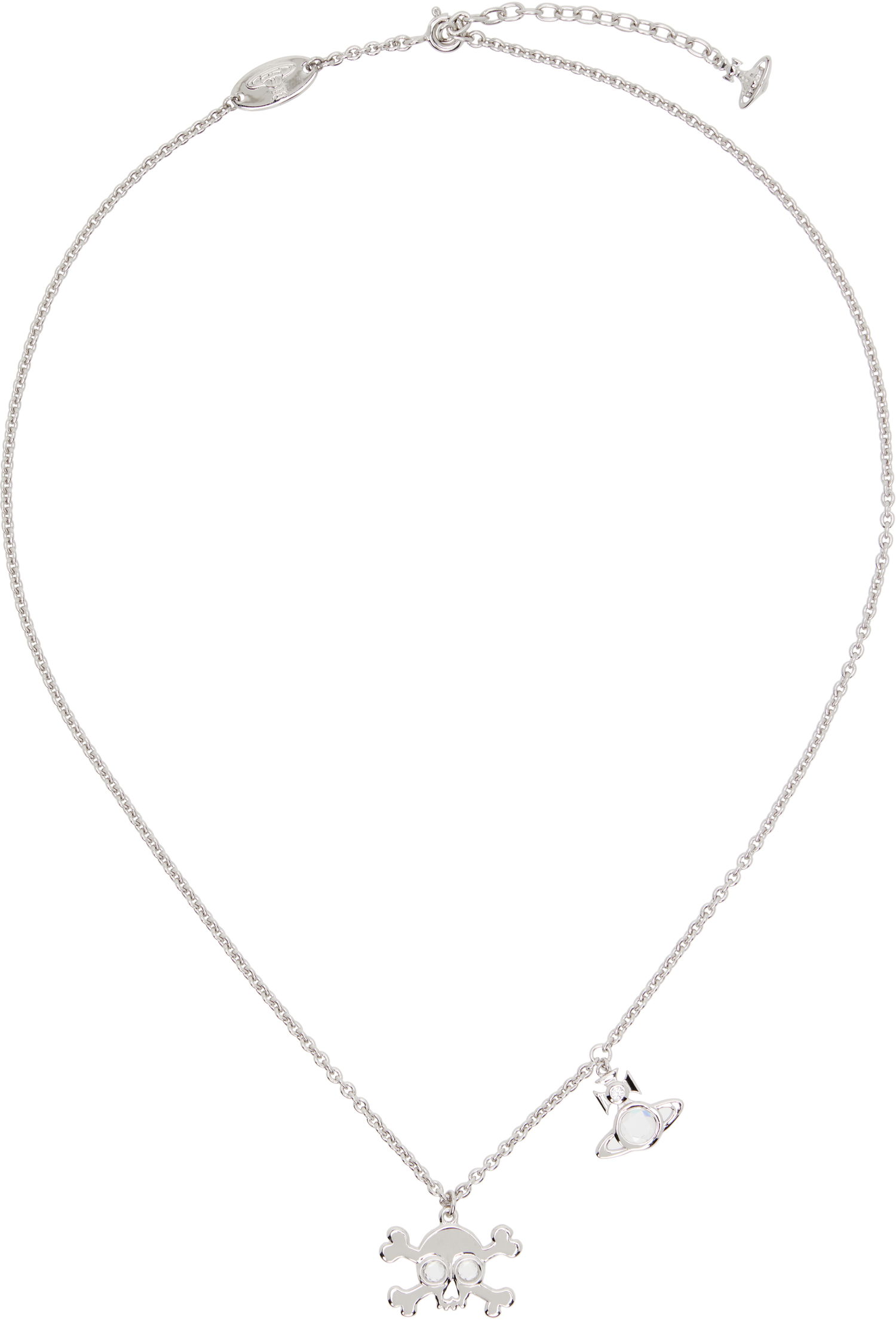 Náhrdelník Vivienne Westwood Vivienne Westwood Franky Skull and Orb Pendant Necklace Metalická | 630203FY-01P102-, 0