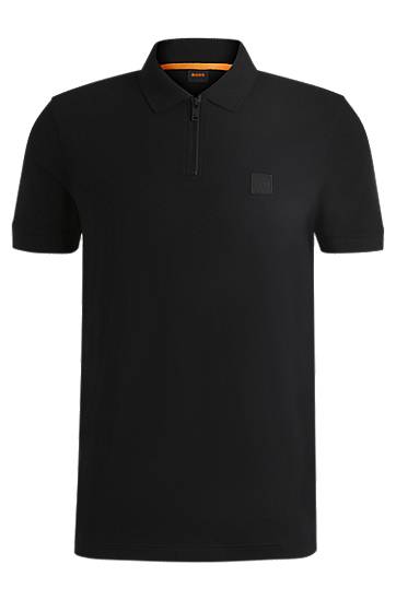 Polo tričko BOSS Slim Fit Stretch Cotton Piqué Polo Shirt Čierna | 50537507, 0