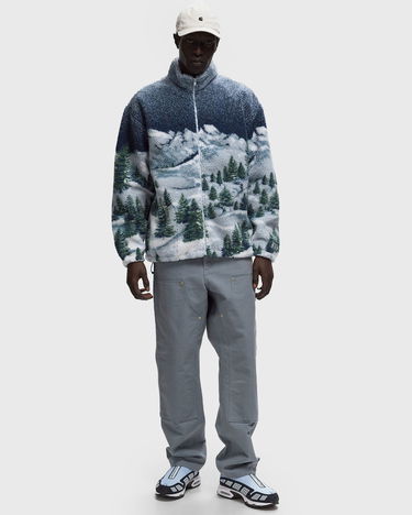 Mikina Levi's Mountain Print Sherpa Fleece Jacket Modrá | A9260-0001, 1