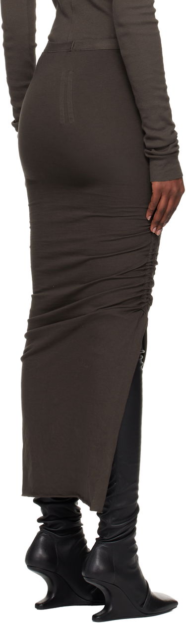 Sukňa Rick Owens DRKSHDW Concordians Soft Edfu Midi Skirt Hnedá | DS02E7335 RN, 2