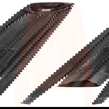 Mikina Acne Studios Kupiter Knitted Hoodie Hnedá | B60386-BPW, 0