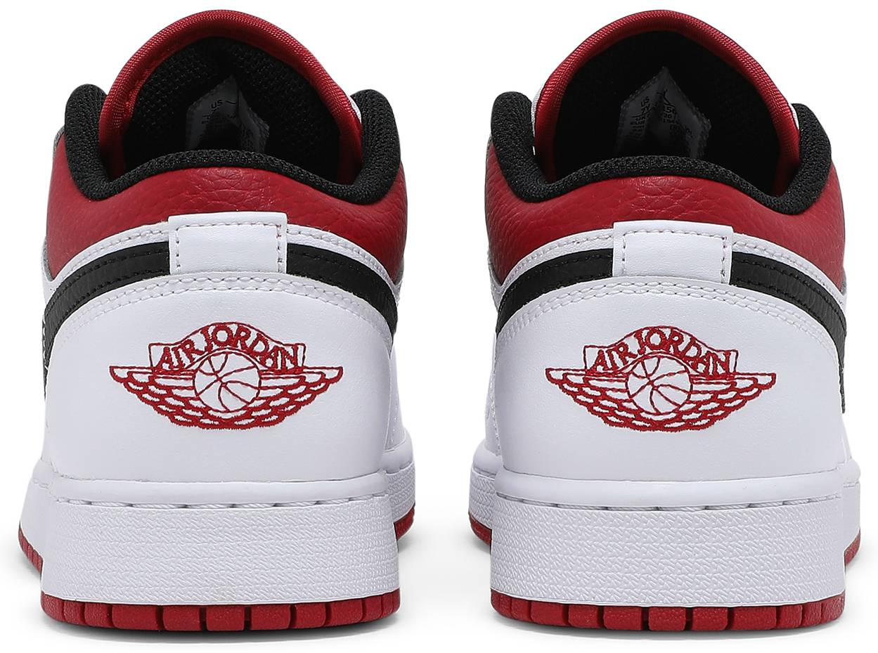 Air Jordan 1 Low "White Gym Red" GS