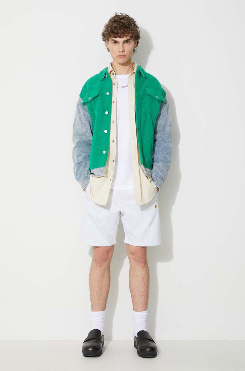 Bunda Pleasures Trucker Jacket Zelené | P23SP004, 1