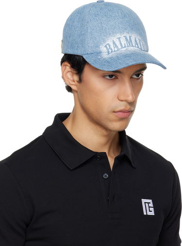 Šiltovka Balmain Denim Cap Modrá | GH1XA562DG11, 1