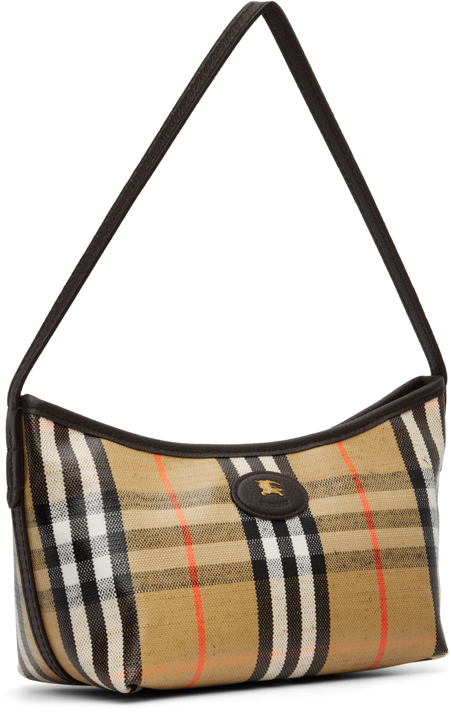 Taška cez rameno Burberry Burberry Mini Highlands Shoulder Bag Béžová | 8112278, 1