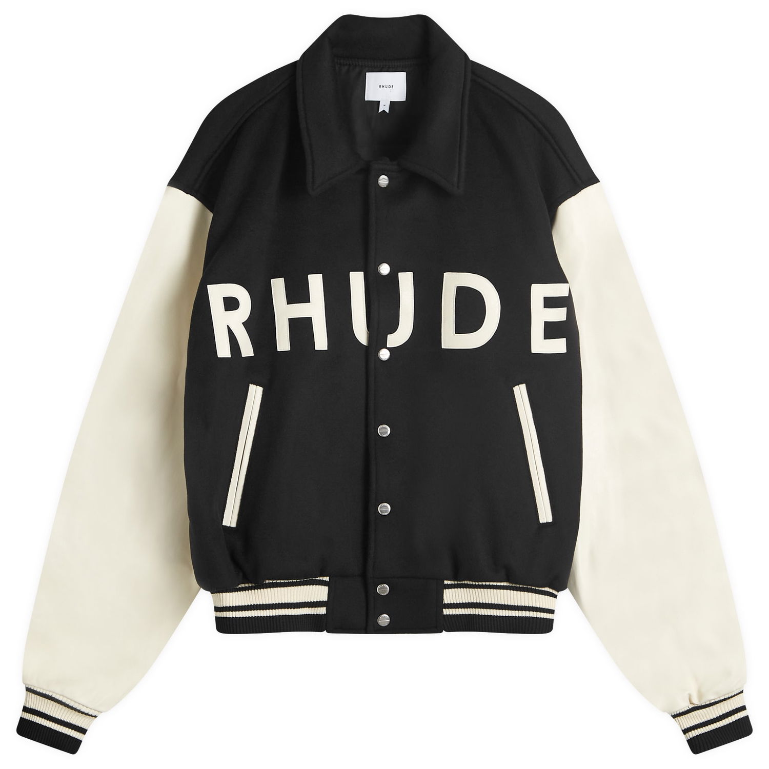 Bomber bunda Rhude Varsity Jacket Čierna | RHFW24JA020162273, 0