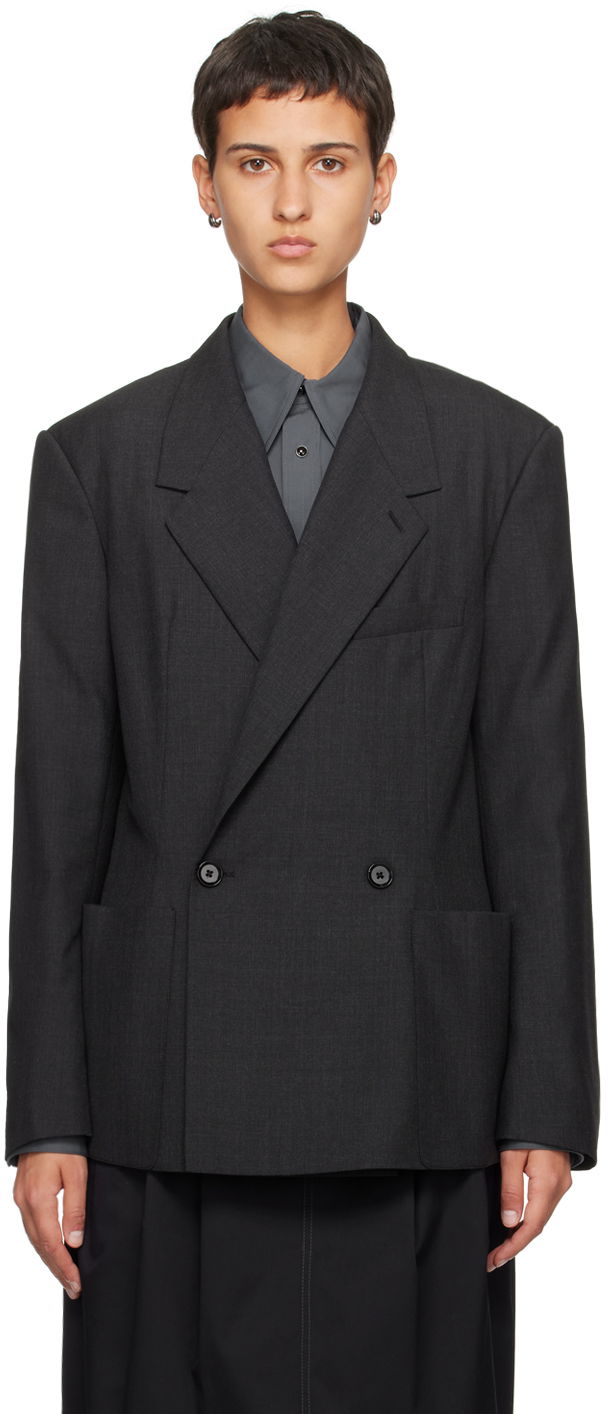Soft Tailored Double-Breasted Blazer