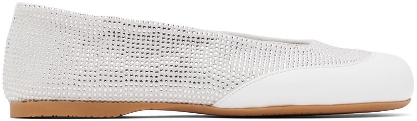 Tenisky a topánky JW Anderson JW Anderson Crystal Ballerina Flats Biela | ANW42013B, 0