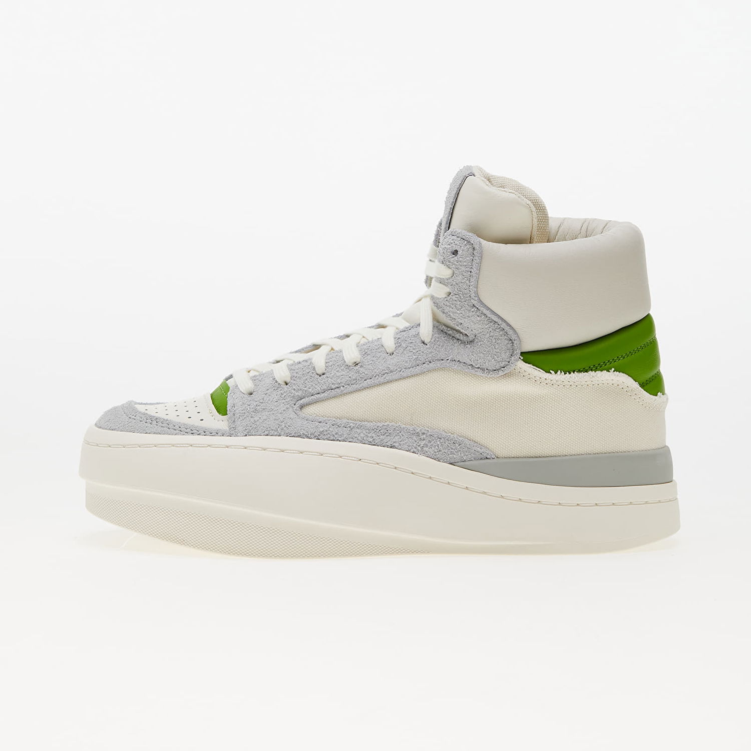 Tenisky a topánky Y-3 Centennial Hi Off White/ Team Rave Green/ Wonder Silver Biela | IG0798, 0