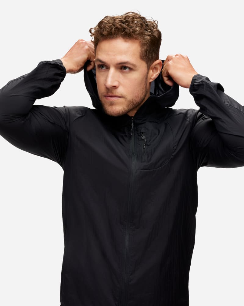 Vetrovka Hoka One One Skyflow Lightweight Running Jacket Čierna | 1141690-BLK, 0