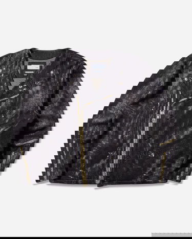 Sveter Neighborhood TOLQ Riders Pattern Cardigan Čierna | 252TLTQN-KNM01 BLACK, 1