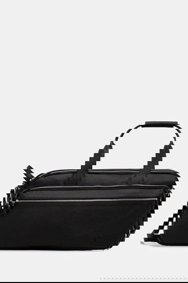 Cestovná taška Maison Margiela MM6 Maison Margiela Leather Duffel Bag Čierna | SB6WI0006.P8326.T8013, 0