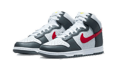 Tenisky a topánky Nike Dunk High "Embossed Basketball Grey Red" Šedá | FD0668-001, 4
