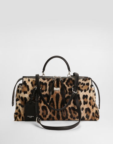 Taška cez rameno Dolce & Gabbana Dolce & Gabbana Vittoria Leo-Print Shoulder and Crossbody Bag Rôznofarebný | BB7844AX85389738_1, 2