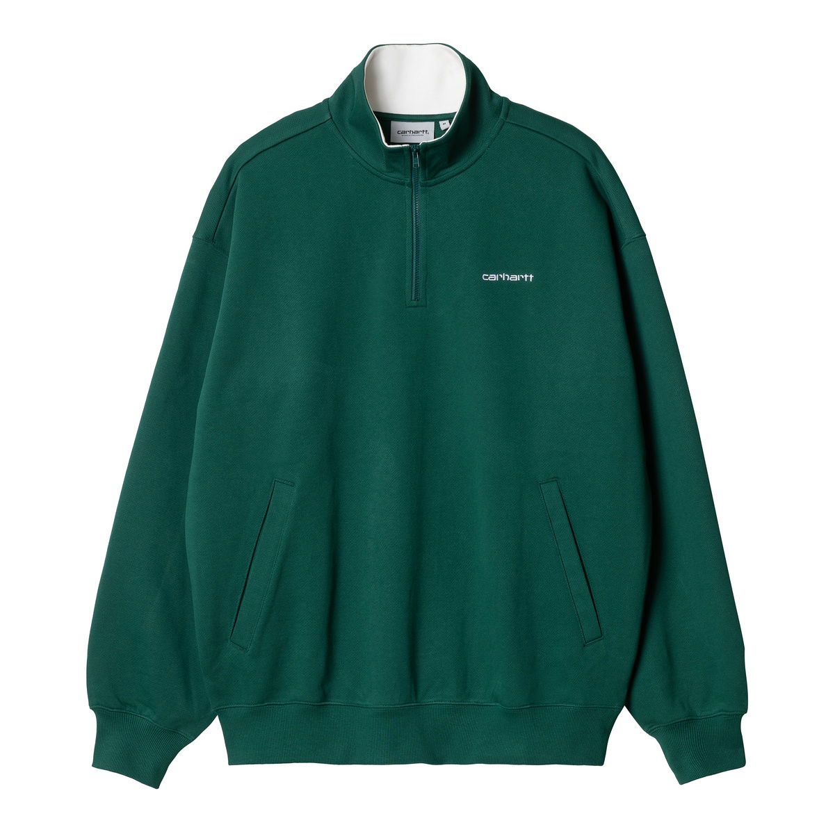 Mikina Carhartt WIP L/S Adam Half-zip Sweatshirt Chervil Zelené | A241017_1XH_XX, 0