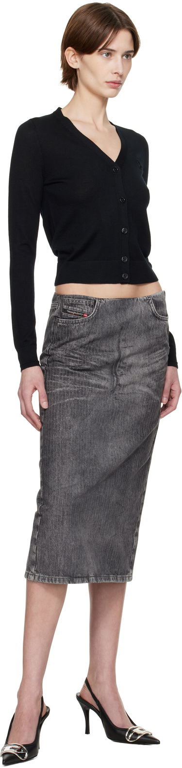 Sveter Diesel M-Alima Cropped Cardigan Čierna | A17499 0DCCH, 3
