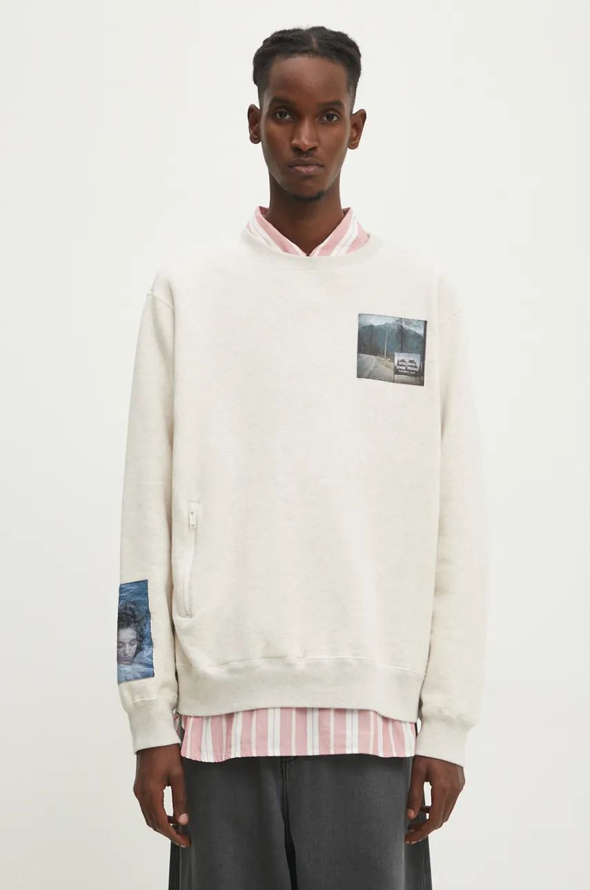 Mikina UNDERCOVER Sweatshirt With Print Béžová | UC2D4802.2, 0