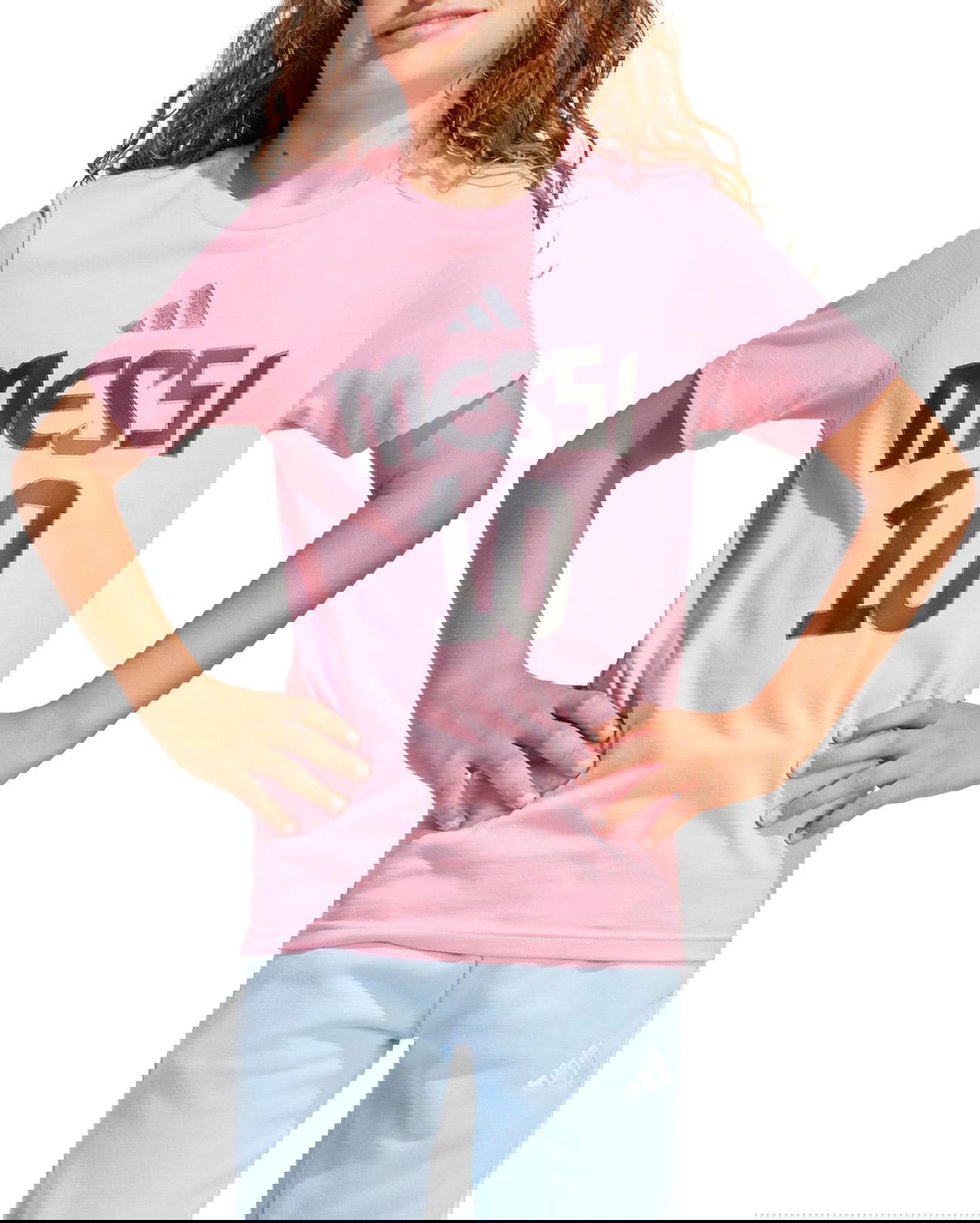 Tričko adidas Originals Messi Graphic T-Shirt Ružová | jm3552, 0