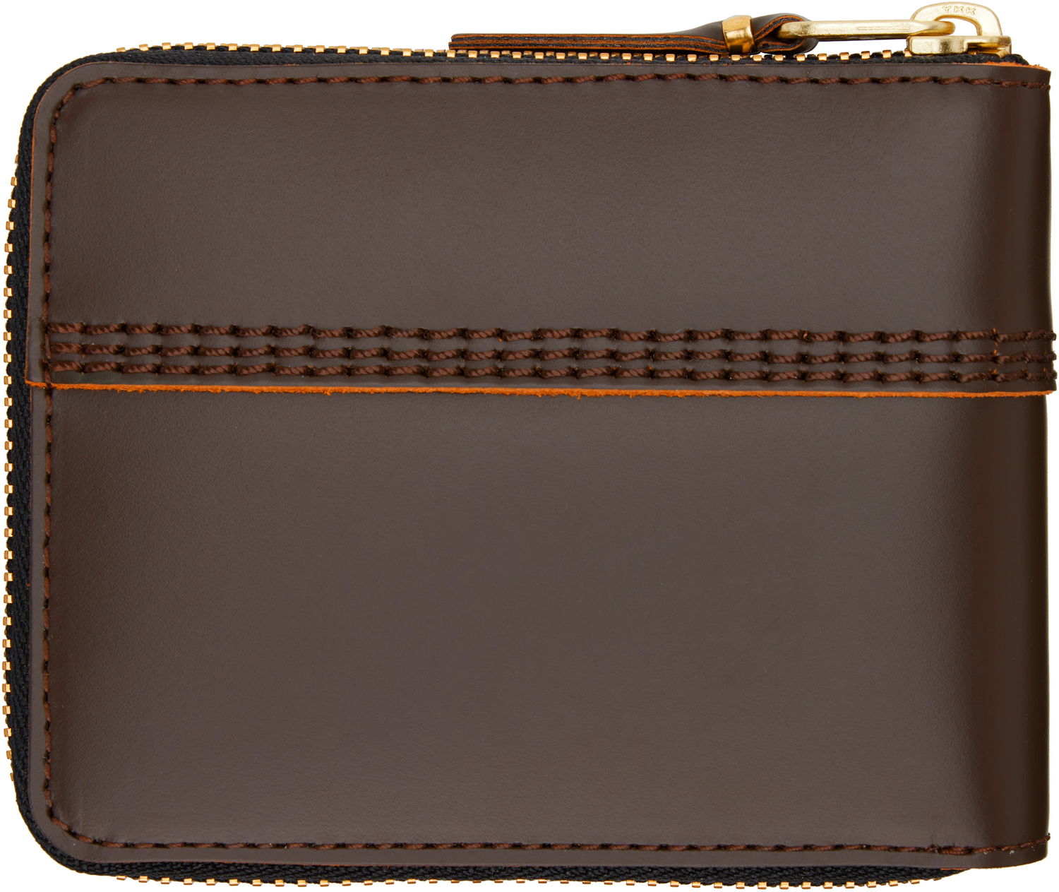 Peňaženka Comme des Garçons COMME des GARÇONS Triple Stitch Zip Wallet Hnedá | SA7100TS, 1