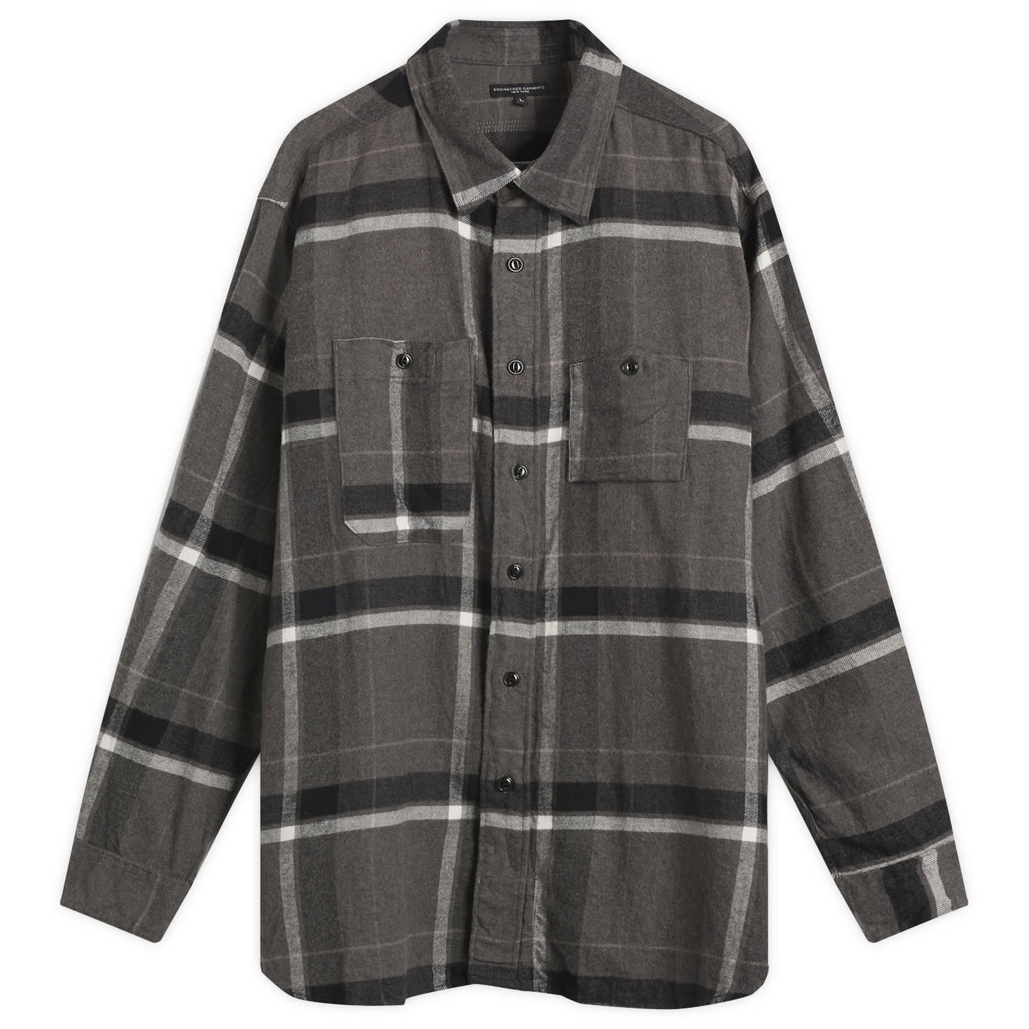 Košeľa Engineered Garments Engineered Garments Brushed Big Plaid Work Shirt, Size Small Šedá | 25F1A007-ES071, 0