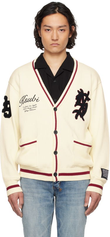 Sveter Ksubi Ksubi Playoff Knit Cardigan Biela | MSP25KW003, 0