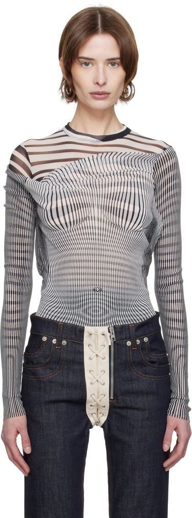 Sveter Jean Paul Gaultier Jean Paul Gaultier Draped Body Morphing Bodysuit Rôznofarebný | 25/33-F-BD061-T578-0100, 0