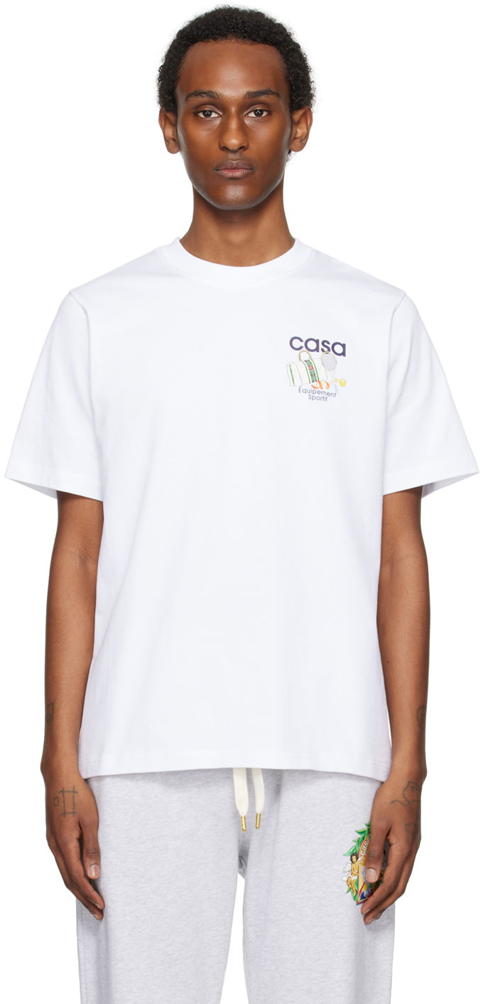 Tričko Casablanca 'Equipement Sportif' T-Shirt Biela | U-MPS24-JTS-001-08