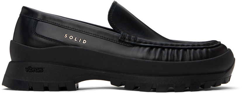 Oblečenie Solid Homme Solid Homme Leather Loafers Čierna | S243SU01