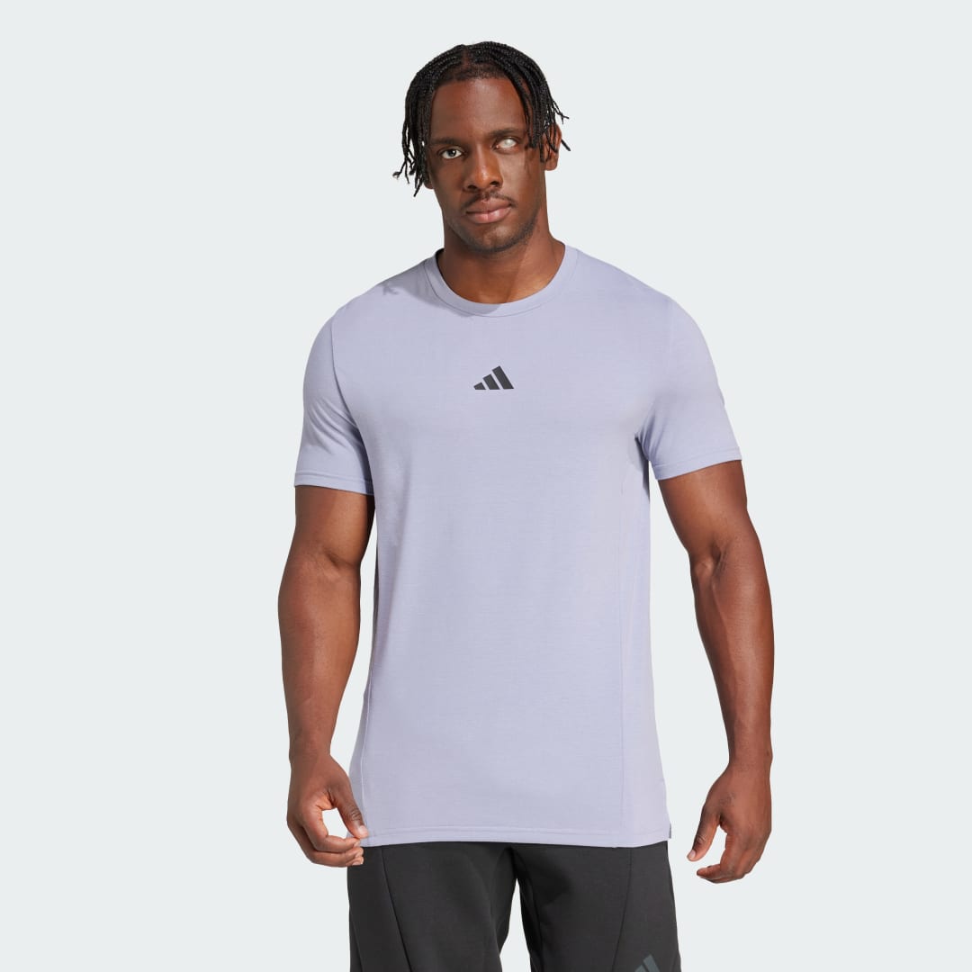 Tričko adidas Performance Designed for Training Workout T-Shirt Fialová | JI5772, 0