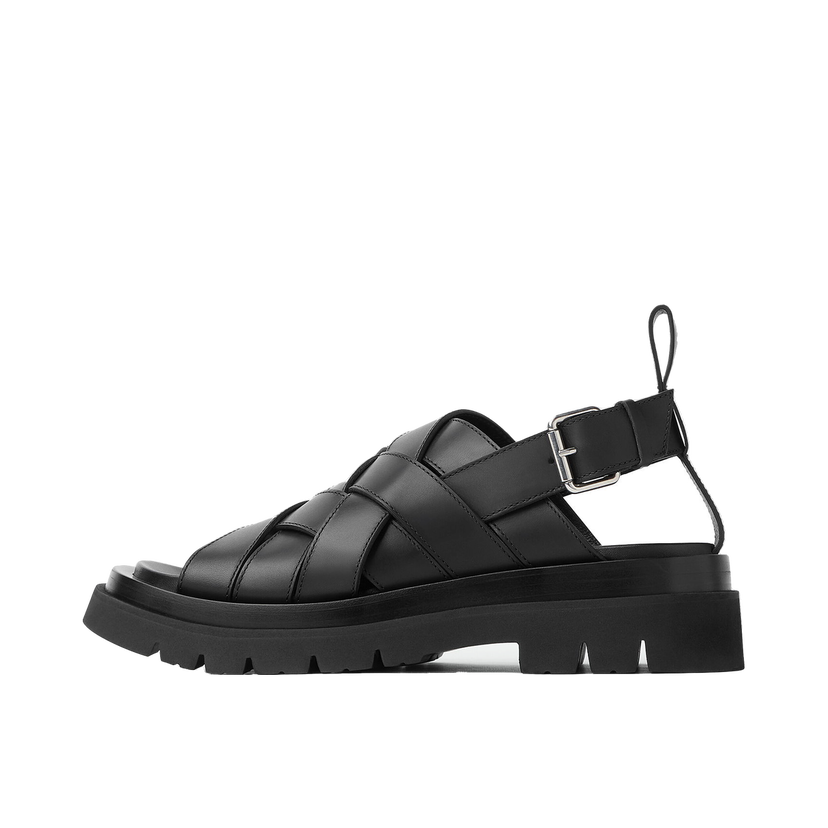 Tenisky a topánky Bottega Veneta Lug Strap Sandal "Black" Čierna | 755129 VBS50 1000