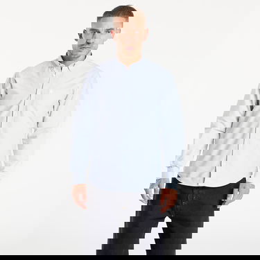 Košeľa Carhartt WIP Long Sleeve Button-Down Shirt with C-Logo Pocket Modrá | I030799.31LXX, 0