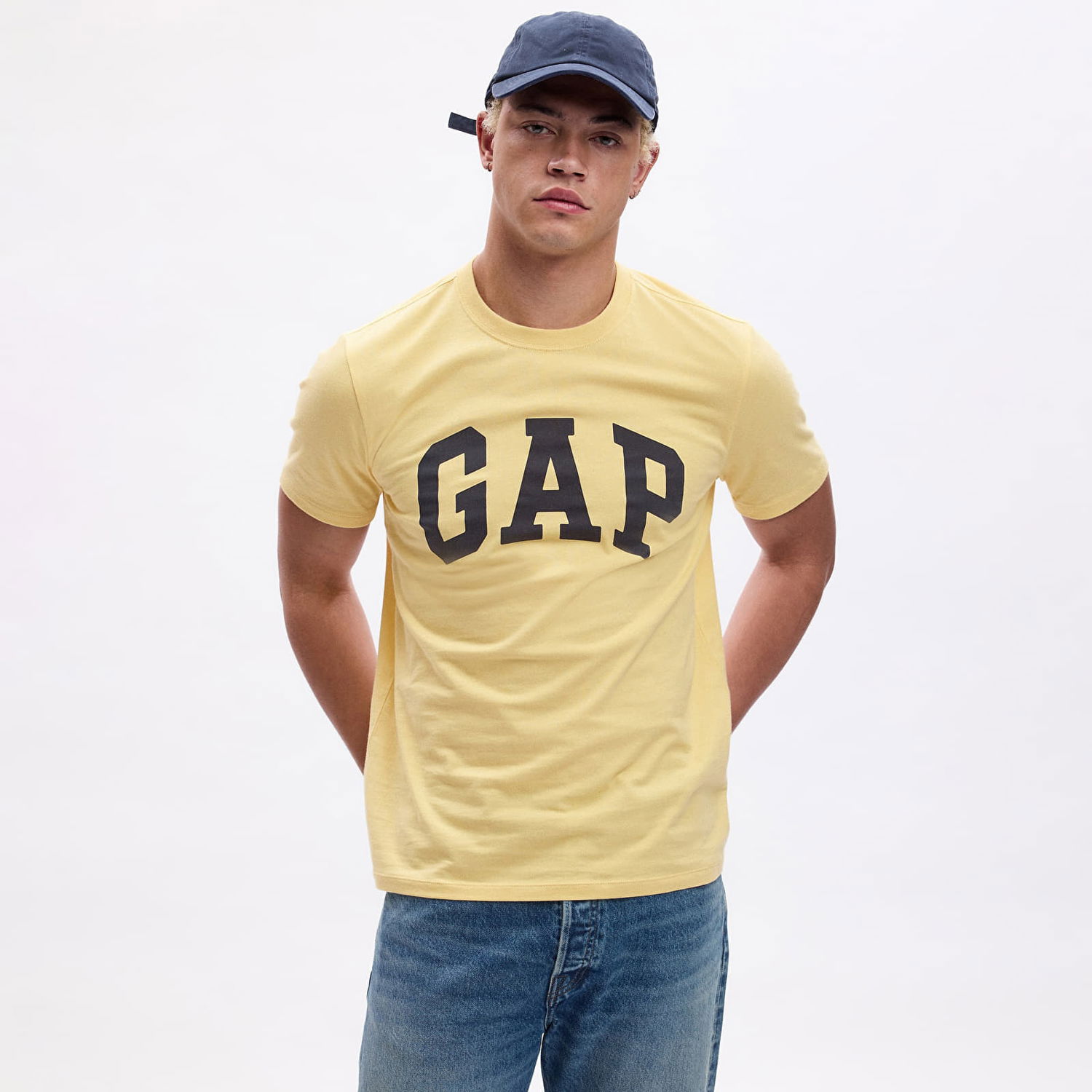 Tričko GAP Basic Logo Tee New Chamois Žltá | 856659-09, 0