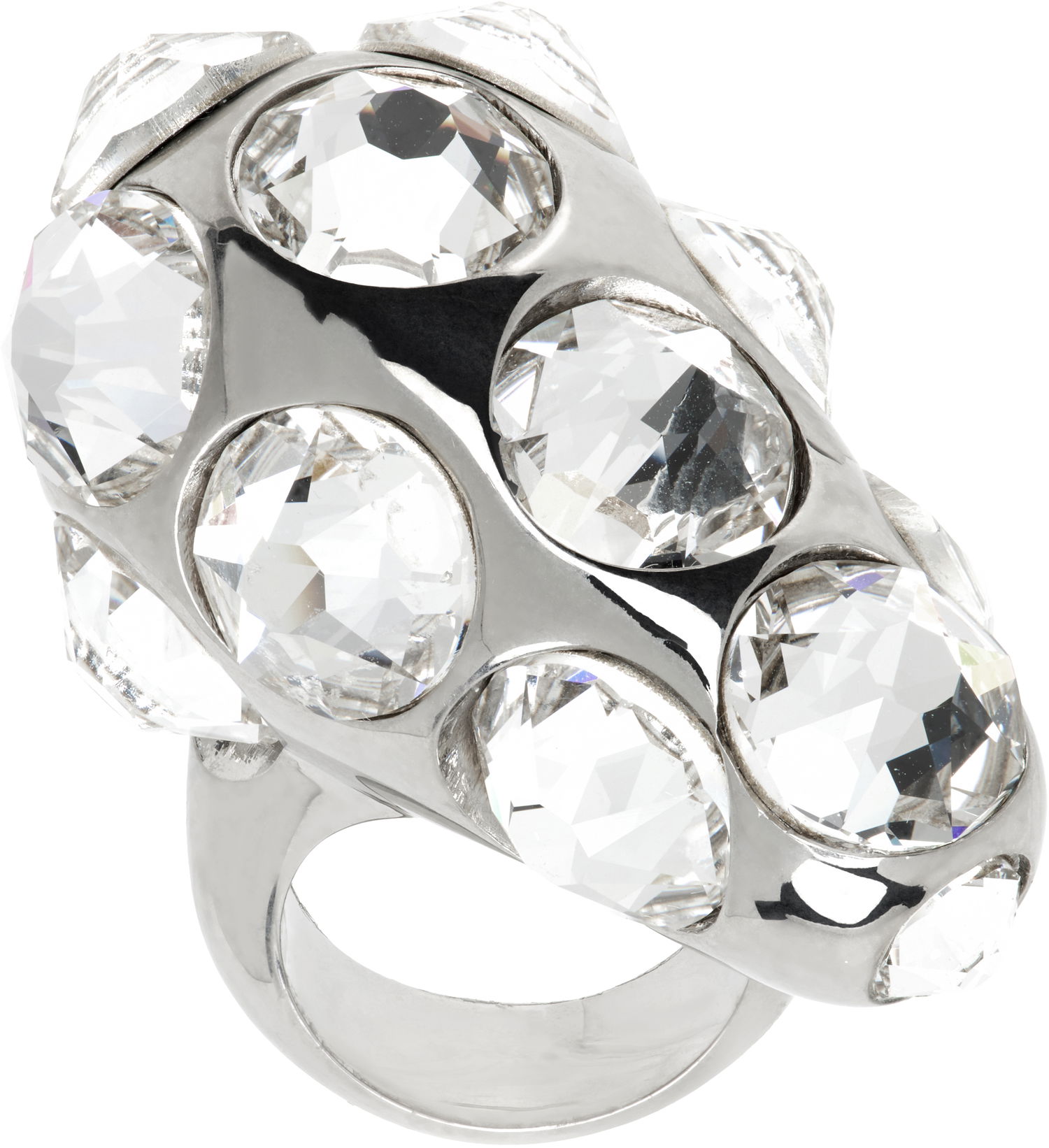 Prsteň Acne Studios Acne Studios Crystal Drop Ring Metalická | C50468-, 0