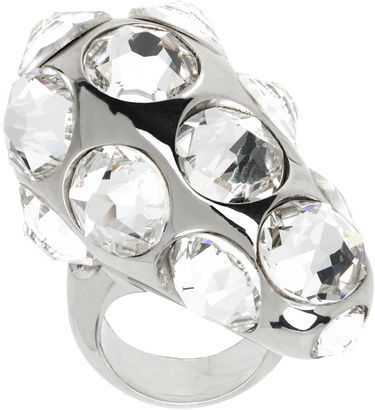 Prsteň Acne Studios Acne Studios Crystal Drop Ring Metalická | C50468-, 0
