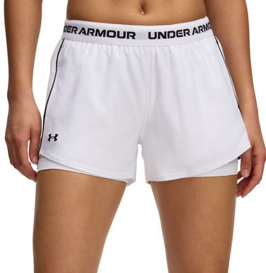 Šortky Under Armour Under Armour Tech Play Up 2-in-1 Training Shorts Biela | 1389895-100, 0
