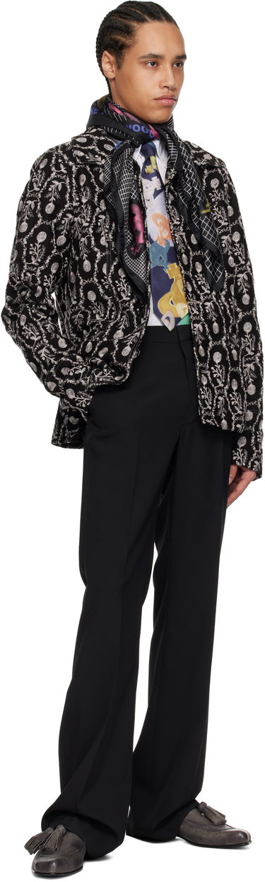 Šál Vivienne Westwood Vivienne Westwood Figurine Print Silk Twill Square Scarf Biela | 81030034-W014R-, 2