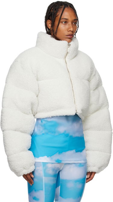 Bomber bunda VETEMENTS Cropped Shearling Jacket Biela | VL14JA180C, 1