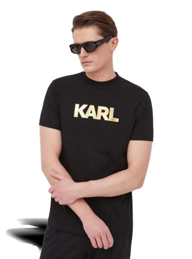 Tričko KARL LAGERFELD Logo Tee Čierna | 532225.755033