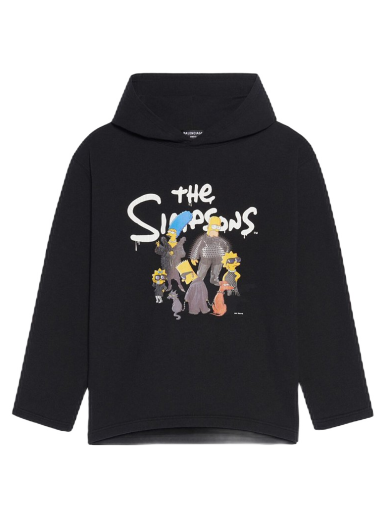 Mikina Balenciaga The Simpsons x Cropped Hoodie Čierna | 670946TLVG81000