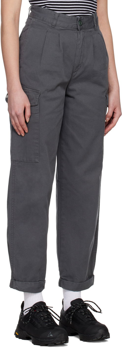 Cargo nohavice Carhartt WIP Collins Relaxed Fit Cargo Pants Šedá | I029789, 1