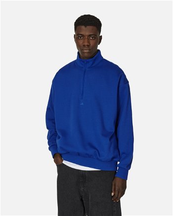 adidas Originals Basketball Half-Zip Crewneck Sweatshirts Lucid Blue IW1624 001