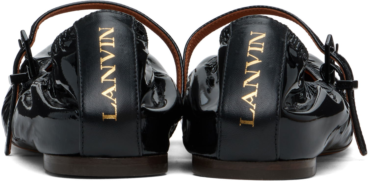 Oblečenie LANVIN Lanvin Mary Jane Glossy Leather Ballerinas Čierna | FW-BAMB05-GLOS-H24, 1