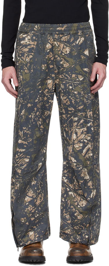 Nohavice Diesel Diesel P-Lint Camo Print Trousers Zelené | A16667-0ABCG-5AFA, 0