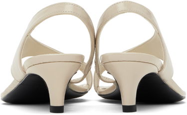 Starostlivosť o obuv TOTEME TOTEME Naplack Leather Thong Heeled Sandals Béžová | 252-WAS0201-LE0020, 1